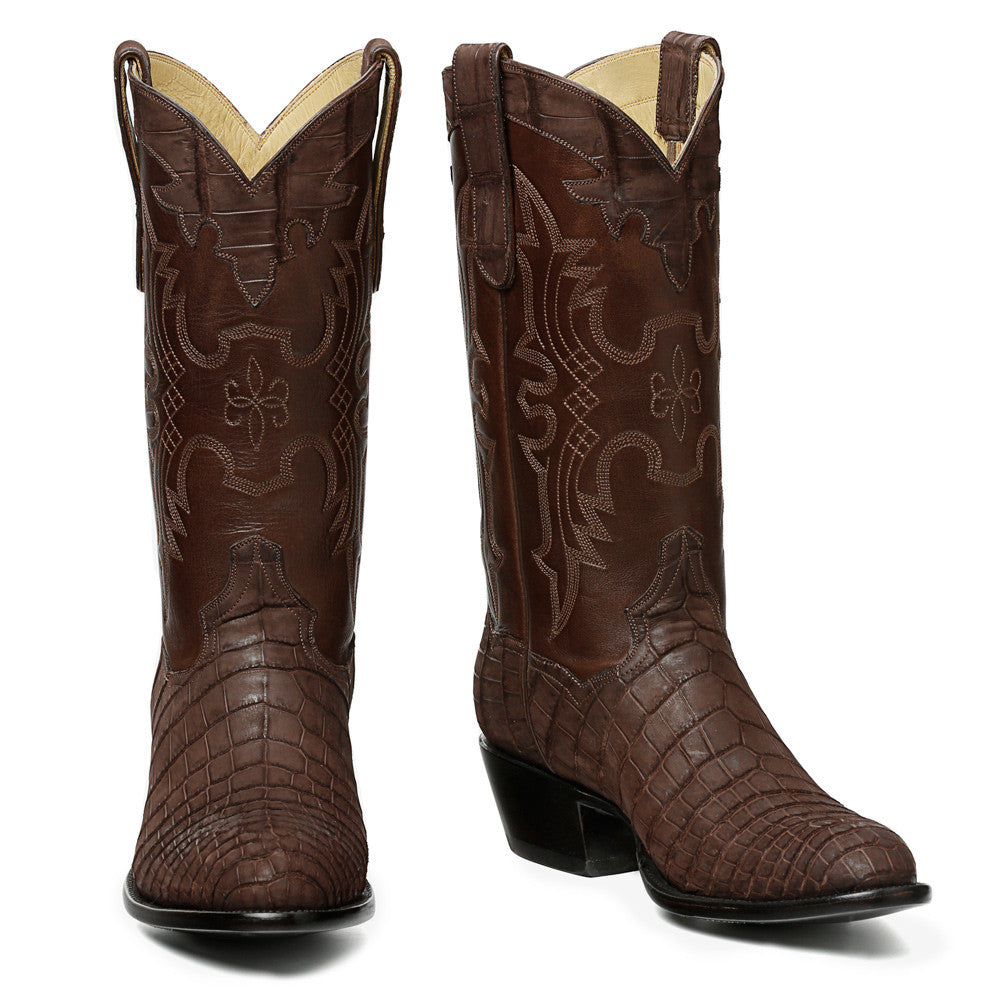 Crocodile Sueded 12" Round Toe - Back at the Ranch