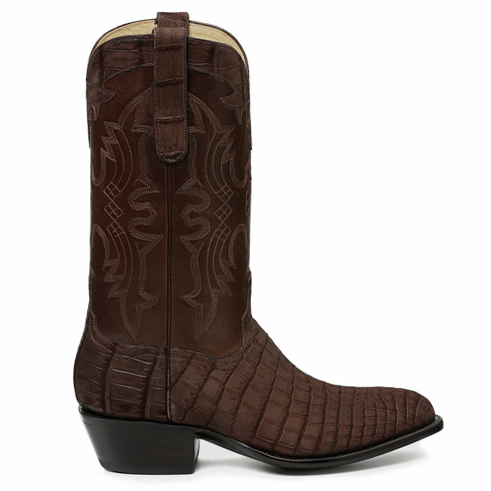 Crocodile Sueded 12" Round Toe - Back at the Ranch