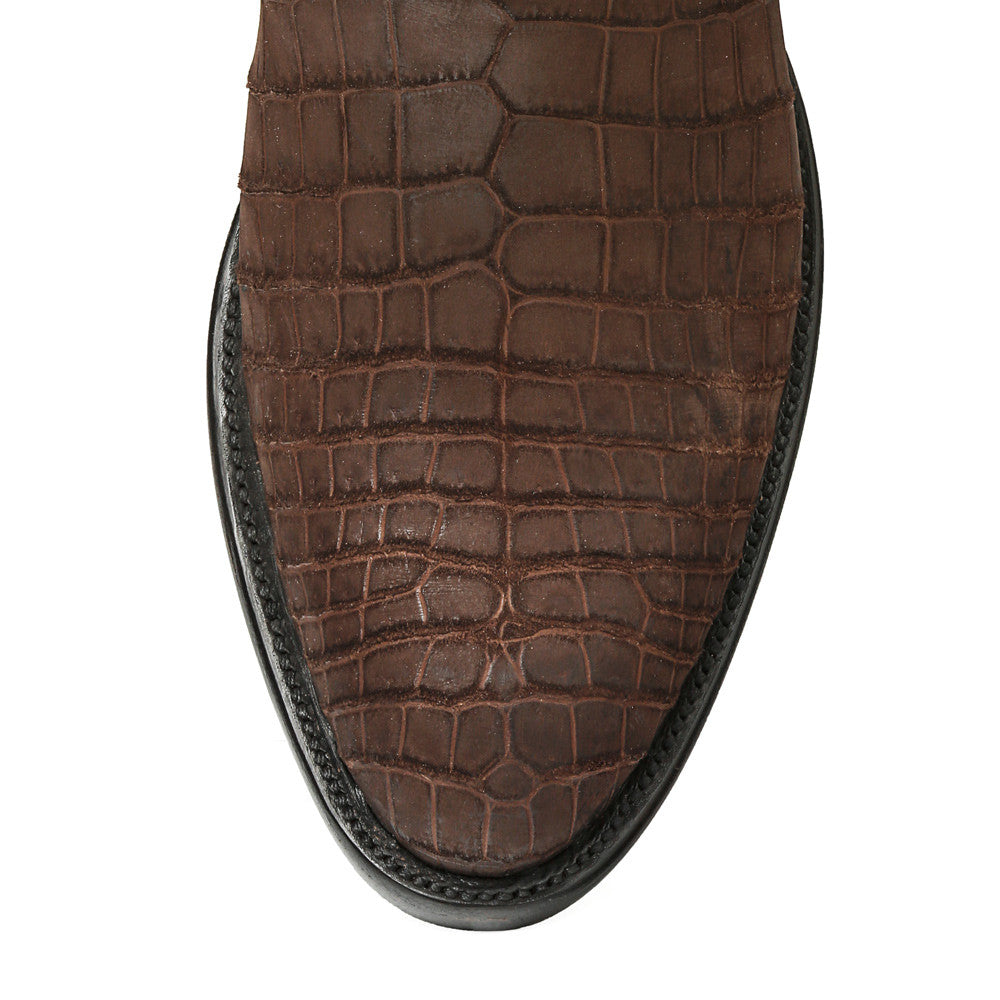 Crocodile Sueded 12" Round Toe - Back at the Ranch